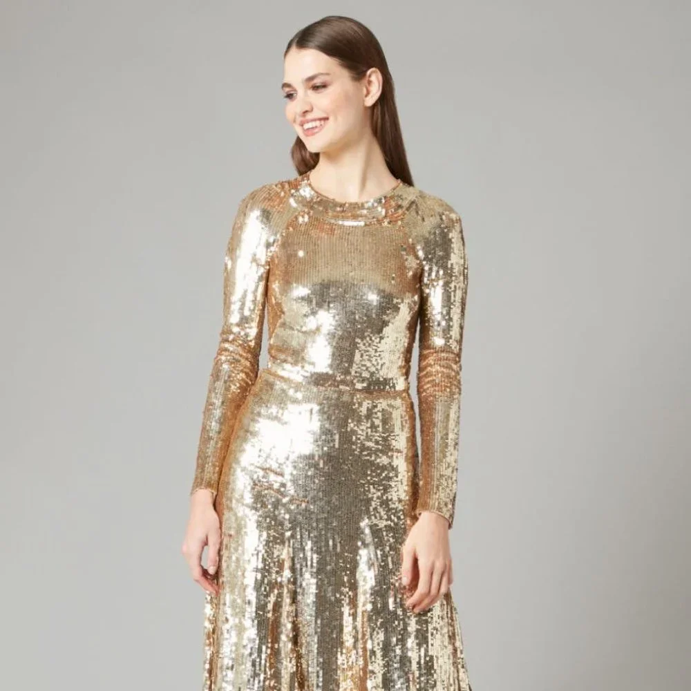 NWT $3035.00 Temperley London Ray Runway Sequin Dress - Picture 8 of 15